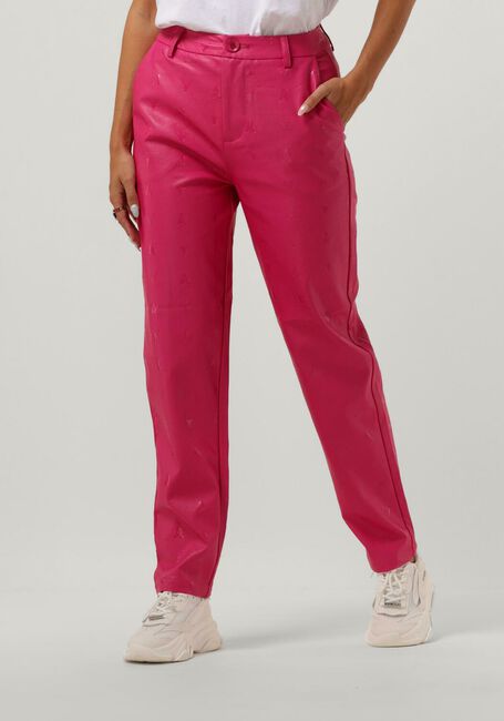 Roze ALIX THE LABEL Pantalon LOGO FO LEATHER PANTS - large