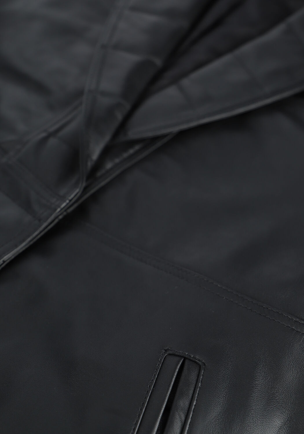 Zwarte CO'COUTURE Gilet HARVIE LEATHER VEST - large