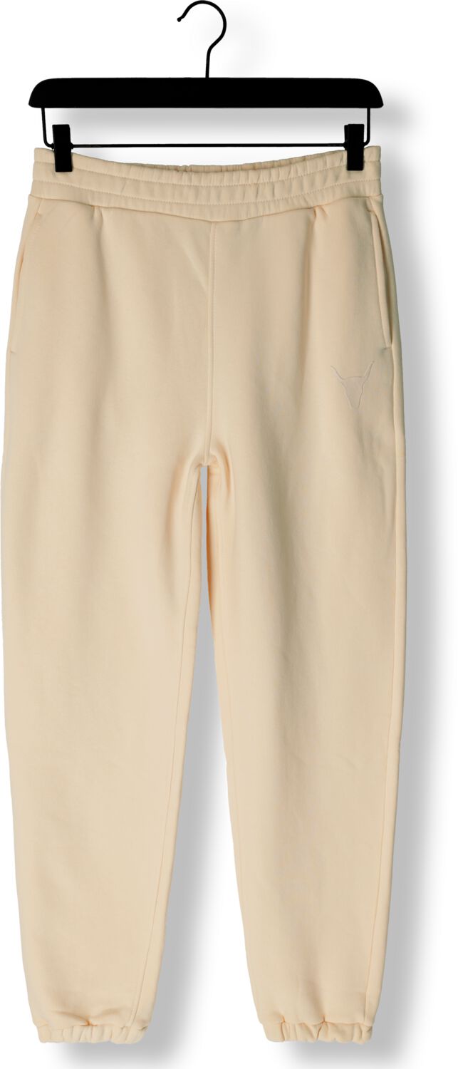 ALIX THE LABEL Dames Broeken Ladies Knitted Sweat Pants Ecru