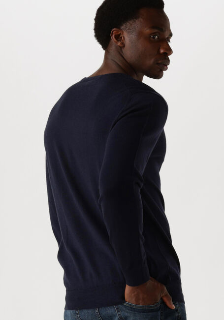 Donkerblauwe PROFUOMO Trui PULLOVER V-NECK - large