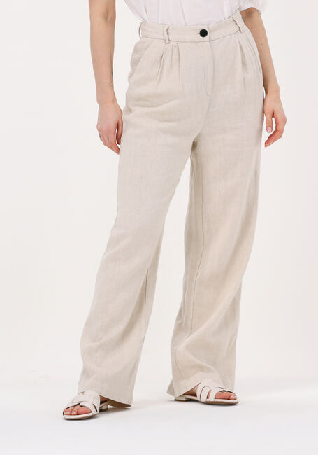 Zand CO'COUTURE Wijde broek LINEN FLARE PANTS - large