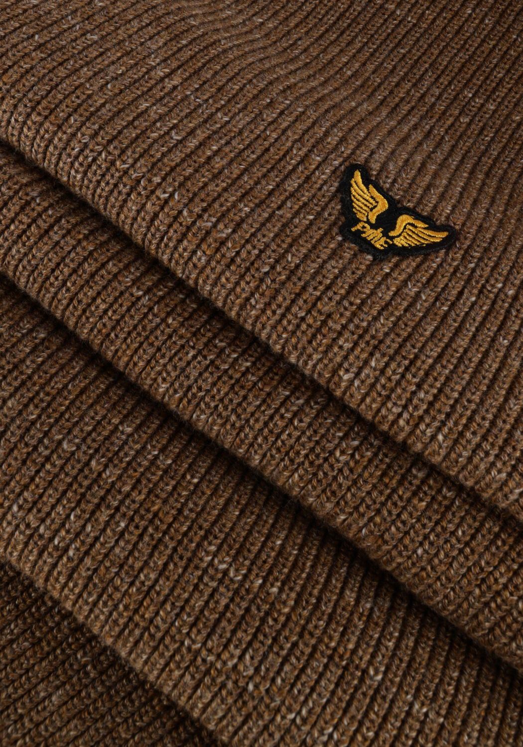 Bruine PME LEGEND Trui LONG SLEEVE R-NECK COTTON RIB - large