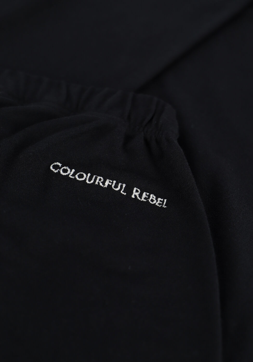 Zwarte COLOURFUL REBEL Flared broek BASIC FLARE PANTS - large