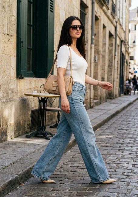 Lichtblauwe SILVIAN HEACH Wide jeans JEANS BELIMA - large