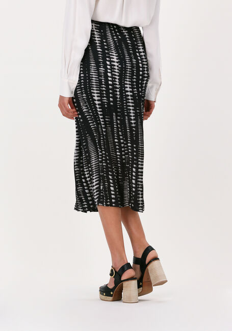 Zwarte SIMPLE Midirok WOVEN SKIRT - large