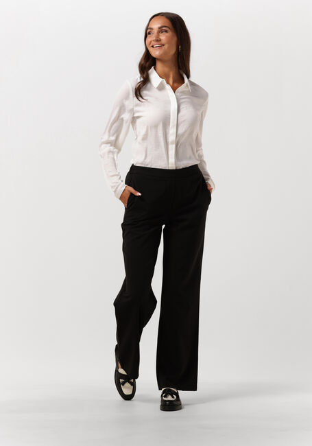 Zwarte MSCH COPENHAGEN Wijde broek CHANA STRAIGHT PANTS - large