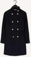 Donkerblauwe TOMMY HILFIGER Mantel WOOL BLEND FUNNEL DB COAT Donkerblauwe TOMMY HILFIGER Mantel WOOL BLEND FUNNEL DB COAT - medium