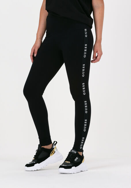 Zwarte GUESS Legging ALINE LEGGINGS 4/4 ECO JERSEY  - large