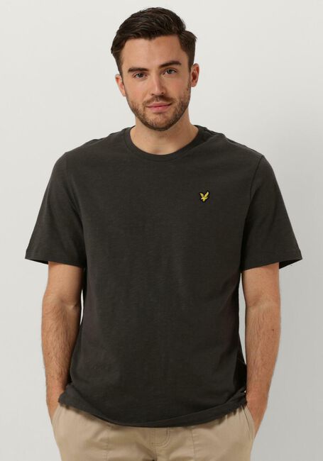 Donkergrijze LYLE & SCOTT T-shirt SLUB T-SHIRT - large