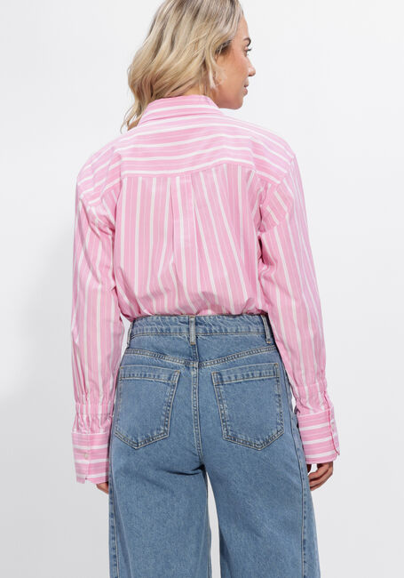 Goudkleurig CATWALK JUNKIE Blouses STRIPED BLOUSE WITH ELASTIC CUFF - large