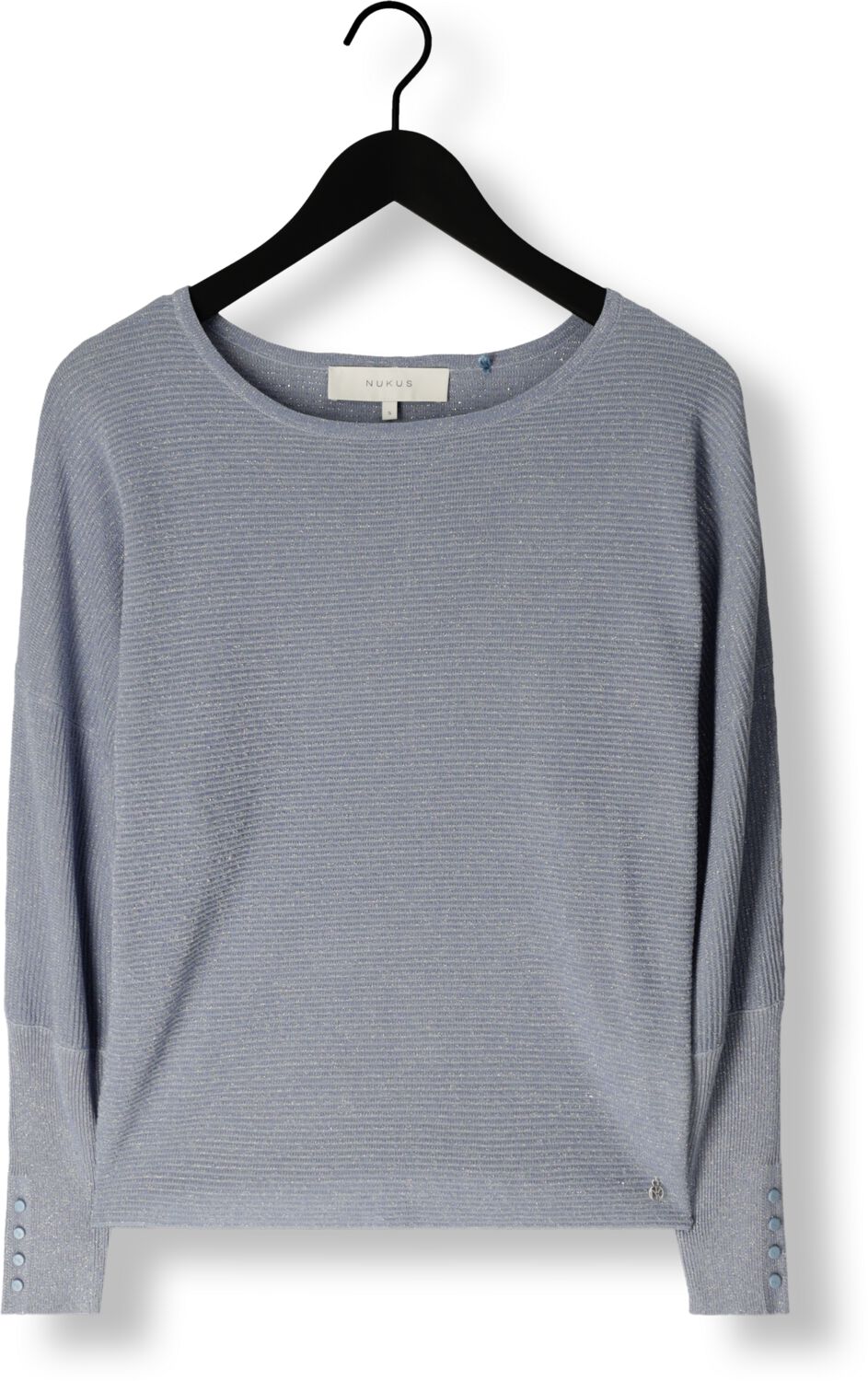 NUKUS Dames Truien & Vesten Batwing Pullover Lurex Blauw
