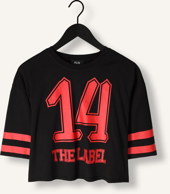 Zwarte ALIX THE LABEL T-shirt LADIES KNITTED CROPPED SPORTS Zwarte ALIX THE LABEL T-shirt LADIES KNITTED CROPPED SPORTS - large