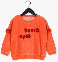 Oranje CARLIJNQ Trui HEART EYES - SWEATER GIRLS WITH TULE RUFFLES + EMBROIDERY - medium
