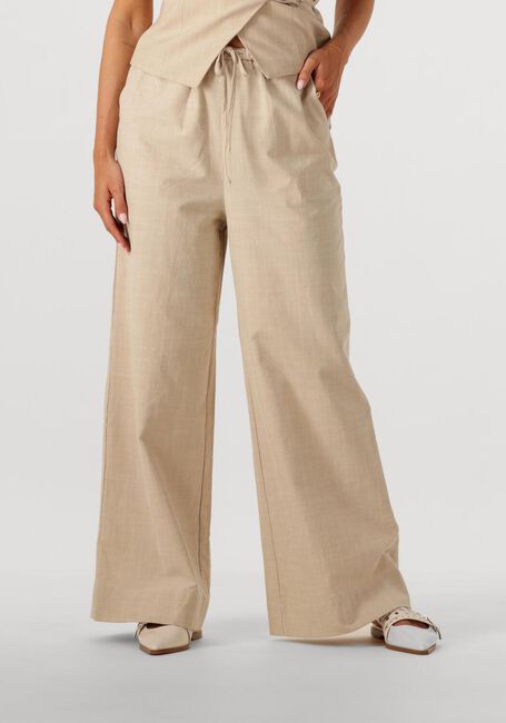 Beige NEO NOIR Wijde broek HEIFA STRIPE PANTS - large