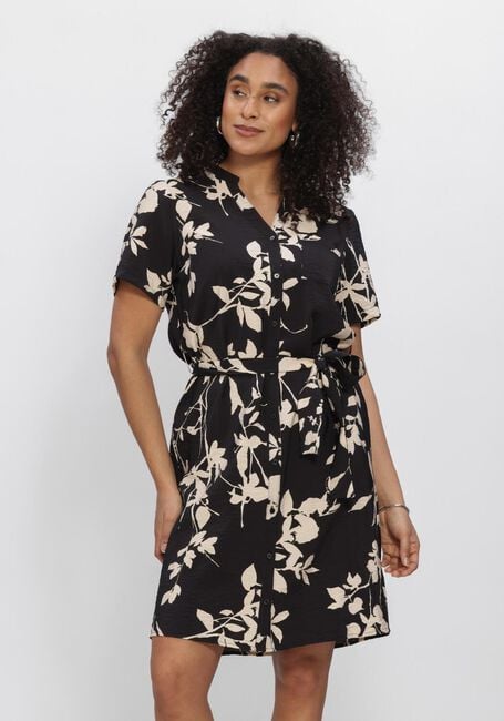 Zwarte OBJECT Mini jurk OBJJACIRA S/S SHIRT DRESS - large