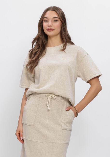 Zand NUKUS Trui ROOS PULLOVER LUREX - large