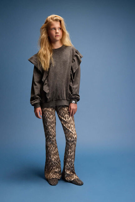 Bruine ALIX MINI Flared broek ANIMAL FLARED PANTS Bruine ALIX MINI Flared broek ANIMAL FLARED PANTS - large