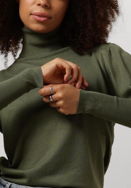 Groene NOTRE-V Coltrui BASIC KNIT BLOUSE - large