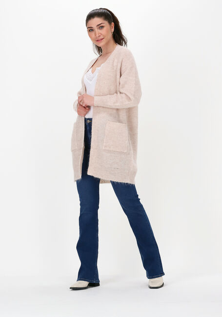 Beige SELECTED FEMME Vest SLFLULU LS KNIT LONG CARDIGAN - large