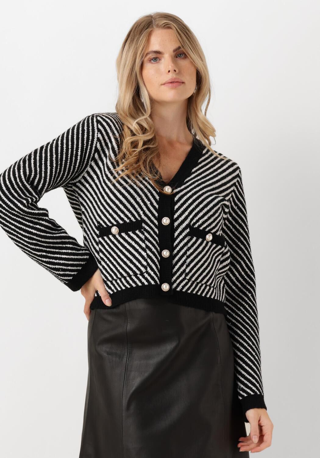 Y.A.S. Dames Truien & Vesten Yascharla Ls Sequin Knit Cardigan Zwart