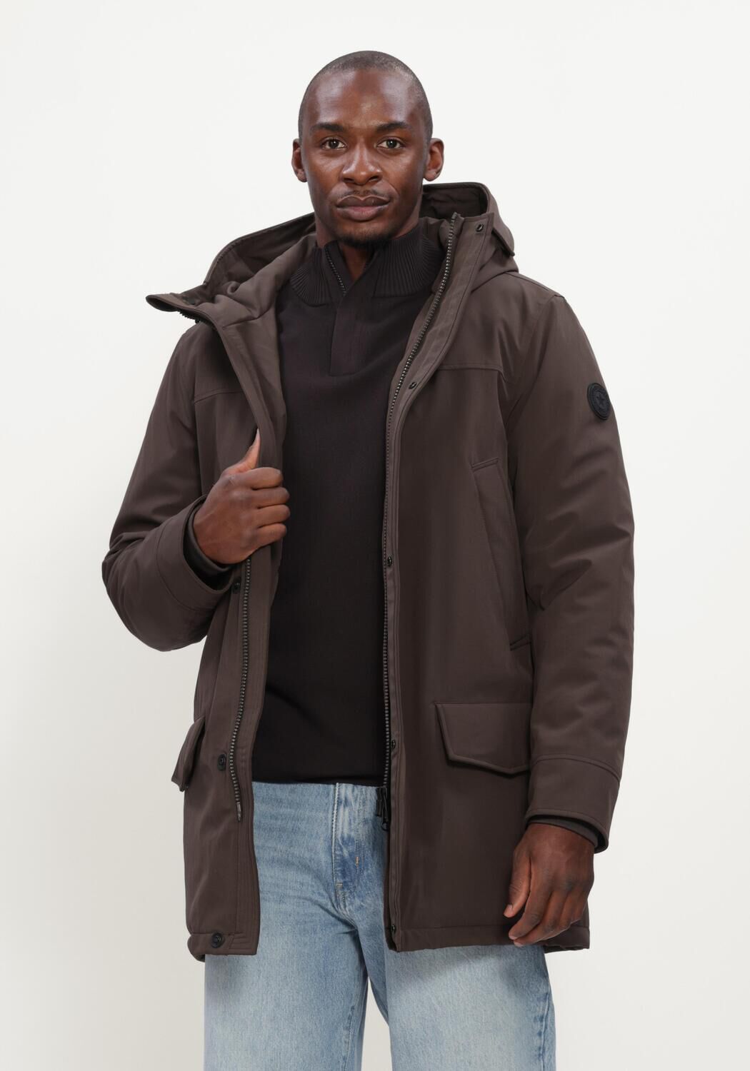 Bruine AIRFORCE Jassen SNOW PARKA - large