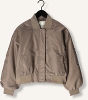 Taupe MY ESSENTIAL WARDROBE Jack HELGAMW SHORT BOMBER JACKET Taupe MY ESSENTIAL WARDROBE Jack HELGAMW SHORT BOMBER JACKET - medium