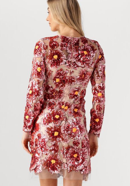 Roze Y.A.S. Mini jurk YASFLOMILLA LS SEQUIN DRESS - large