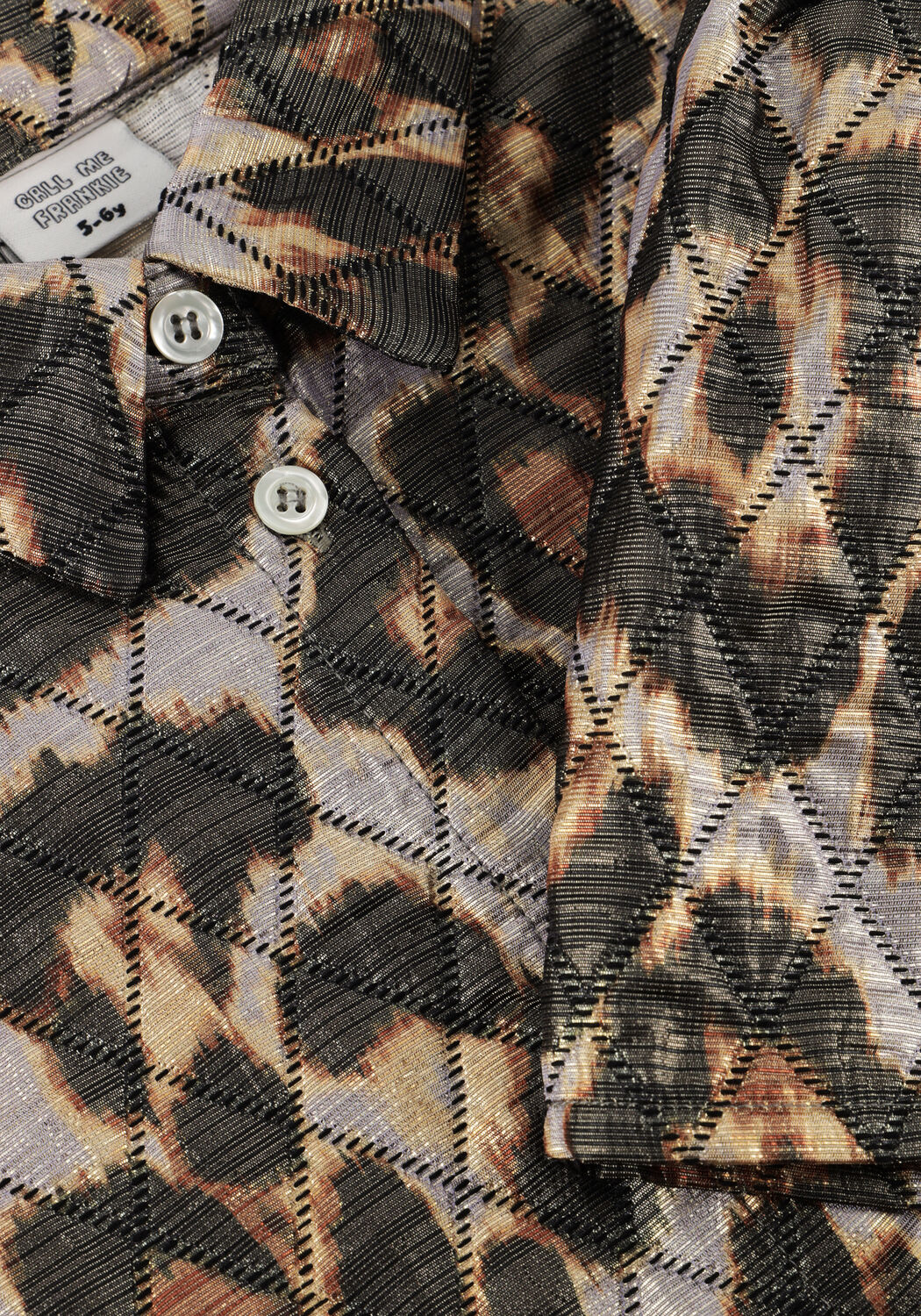 Multi CALL ME FRANKIE Blouses LEOPARD QUILTED BLOUSE - large