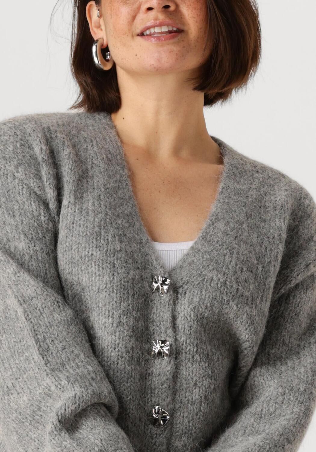 Y.A.S. Dames Truien & Vesten Yasvigga Ls Knit Cardigan Grijs