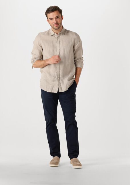 Beige SCOTCH & SODA Casual overhemd REGULAR FIT LINEN SHIRT - large
