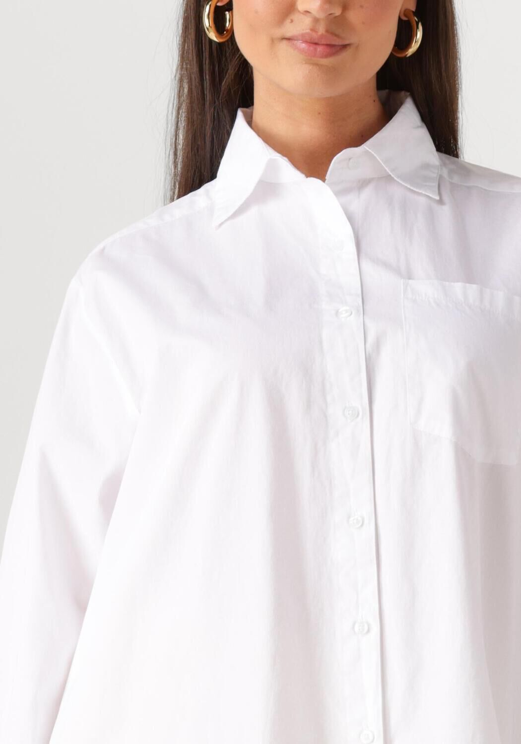 NEO NOIR Dames Blouses Dalma C Poplin Shirt Wit