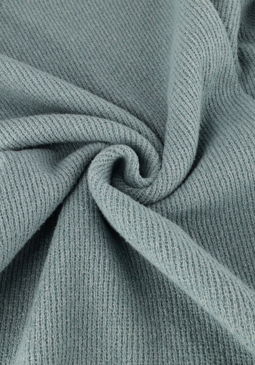 Blauwe CAST IRON Trui MOCK NECK FINE BOUCLE - large