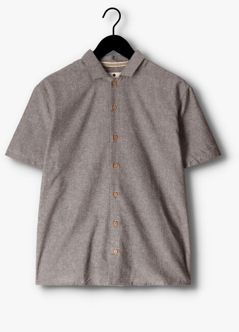 Bruine ANERKJENDT Casual overhemd AKLEON S/S COT/LINEN SHIRT - large