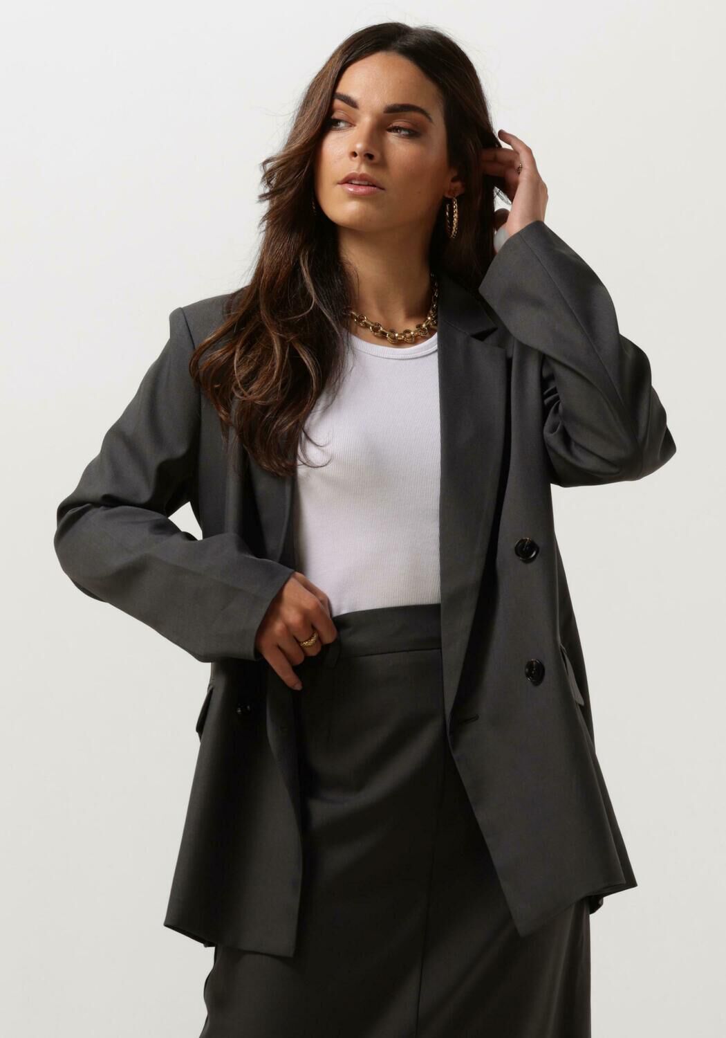 NEO NOIR Dames Blazers Jay Melange Blazer Grijs