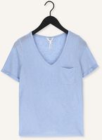 Blauwe OBJECT T-shirt OBJETESSI SLUB S/S V-NECK NOOS Blauwe OBJECT T-shirt OBJETESSI SLUB S/S V-NECK NOOS - medium