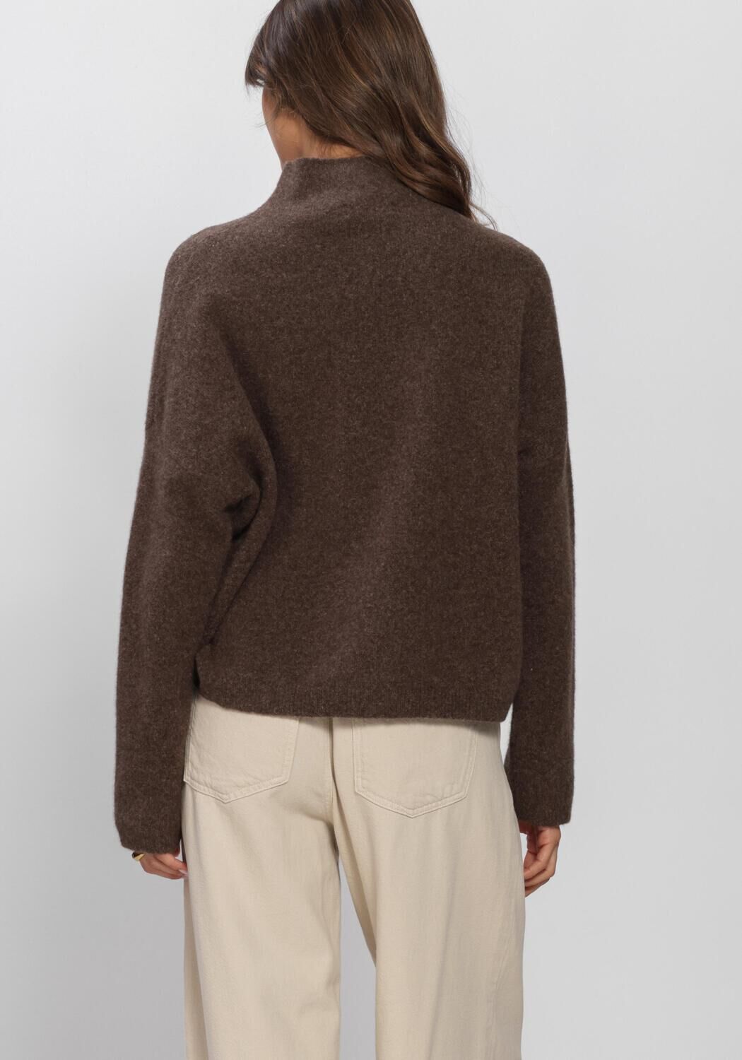 Bruine KNIT-TED Trui KIM PULLOVER - large