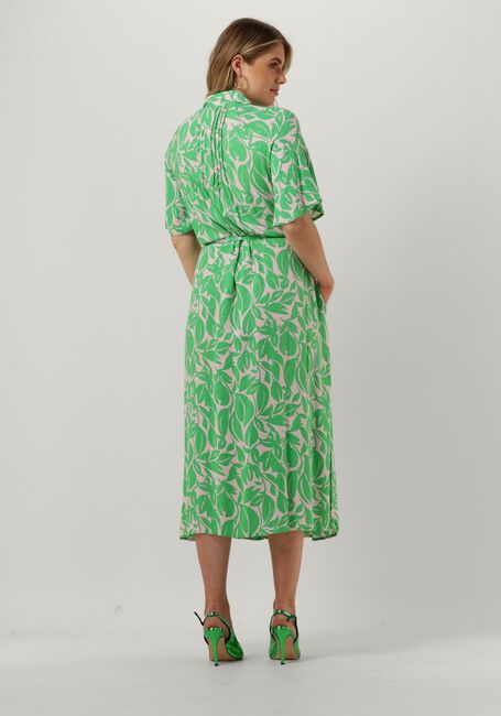 Groene Y.A.S. Midi jurk YASLEFIRA 2/4 LONG SHIRT DRESS S. - large