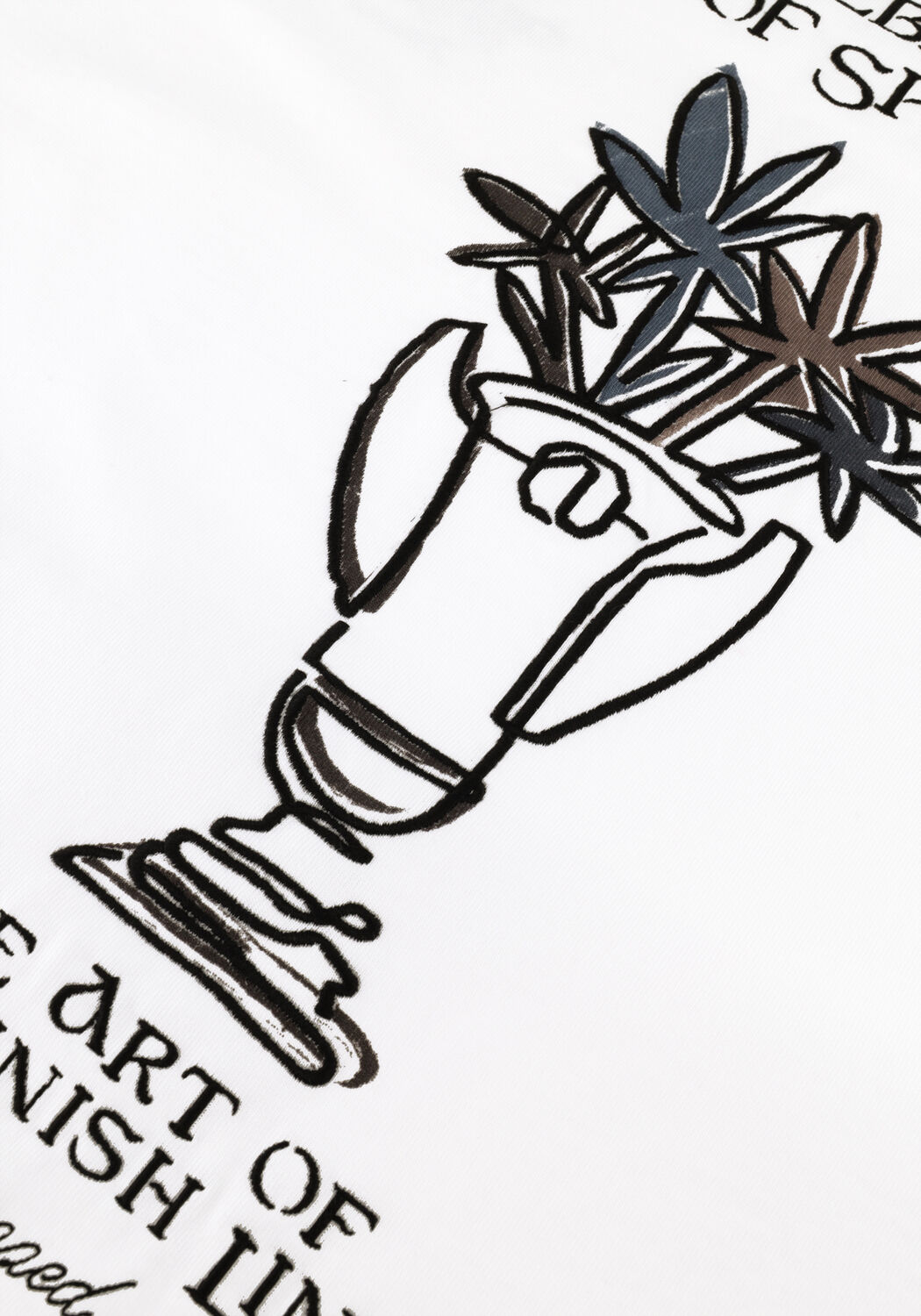 Witte DSTREZZED T-shirt COLLIN ARTWORK TEE - large