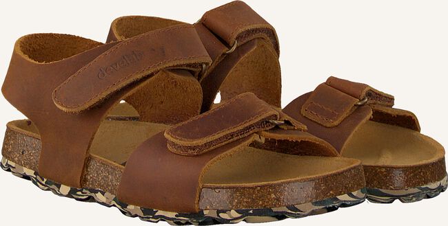 Cognac DEVELAB Platte sandalen 48181 Cognac DEVELAB Platte sandalen 48181 - large