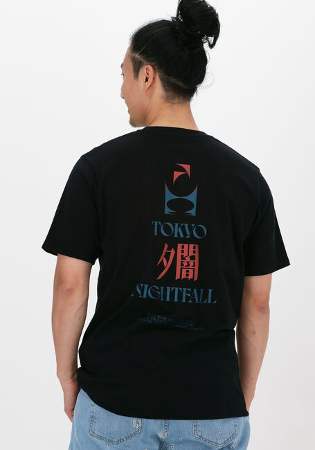Zwarte EDWIN T-shirt TOKYO NIGHTFALL TS - large