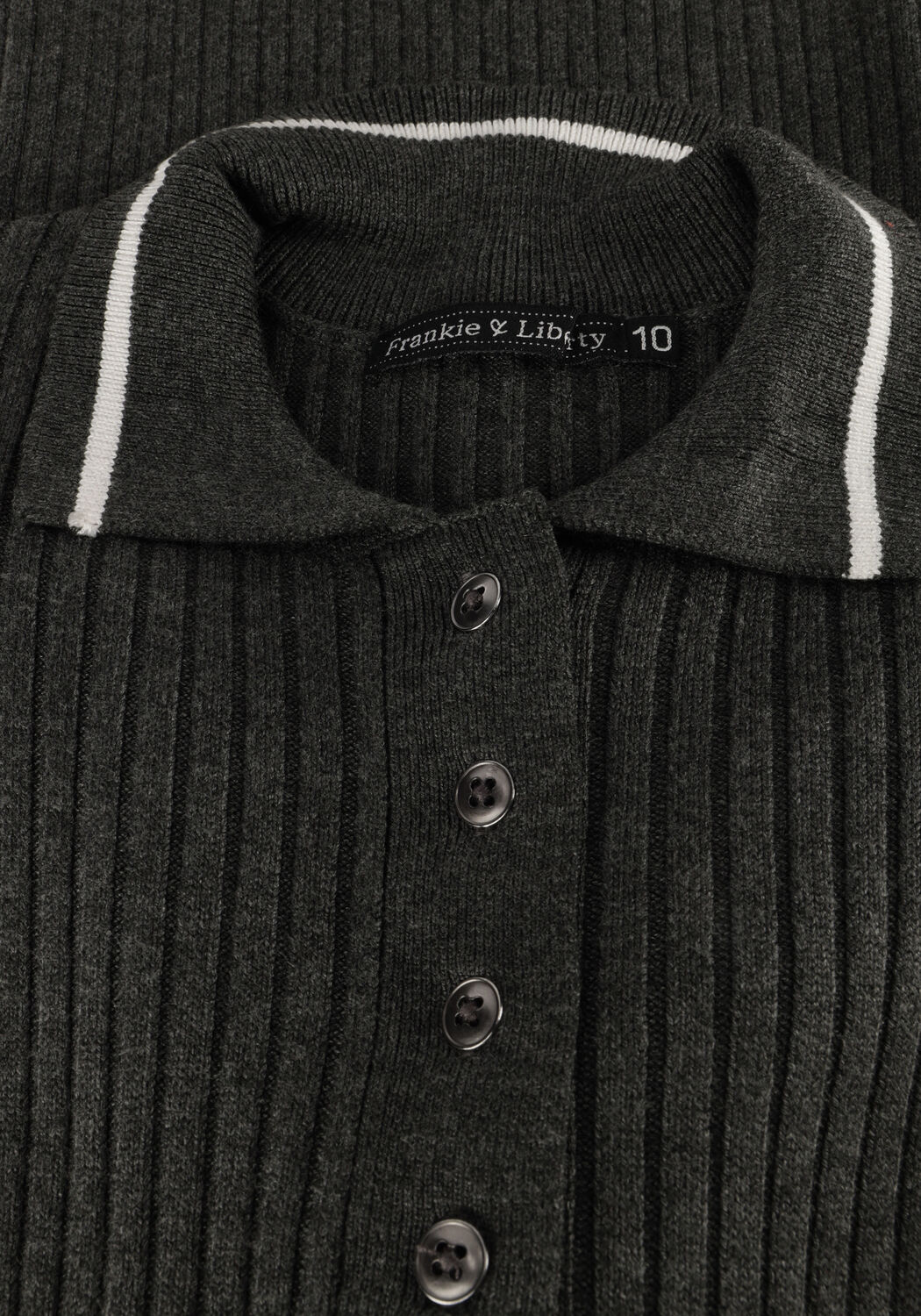 FRANKIE & LIBERTY Meisjes Jurken Paige Knitted Dress Donkergrijs