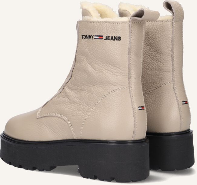 Beige TOMMY JEANS Enkelboots WARMLINED ZIPPER BOOT Beige TOMMY JEANS Enkelboots WARMLINED ZIPPER BOOT - large