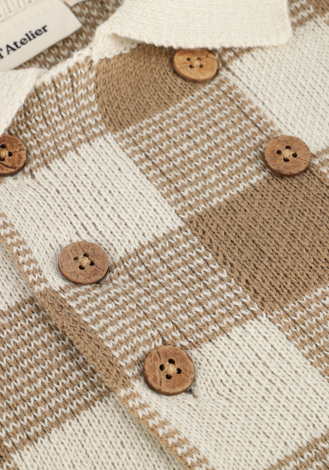 Multi LIL' ATELIER Vest NBMROBO LS LOOSE KNIT CARD LIL - large