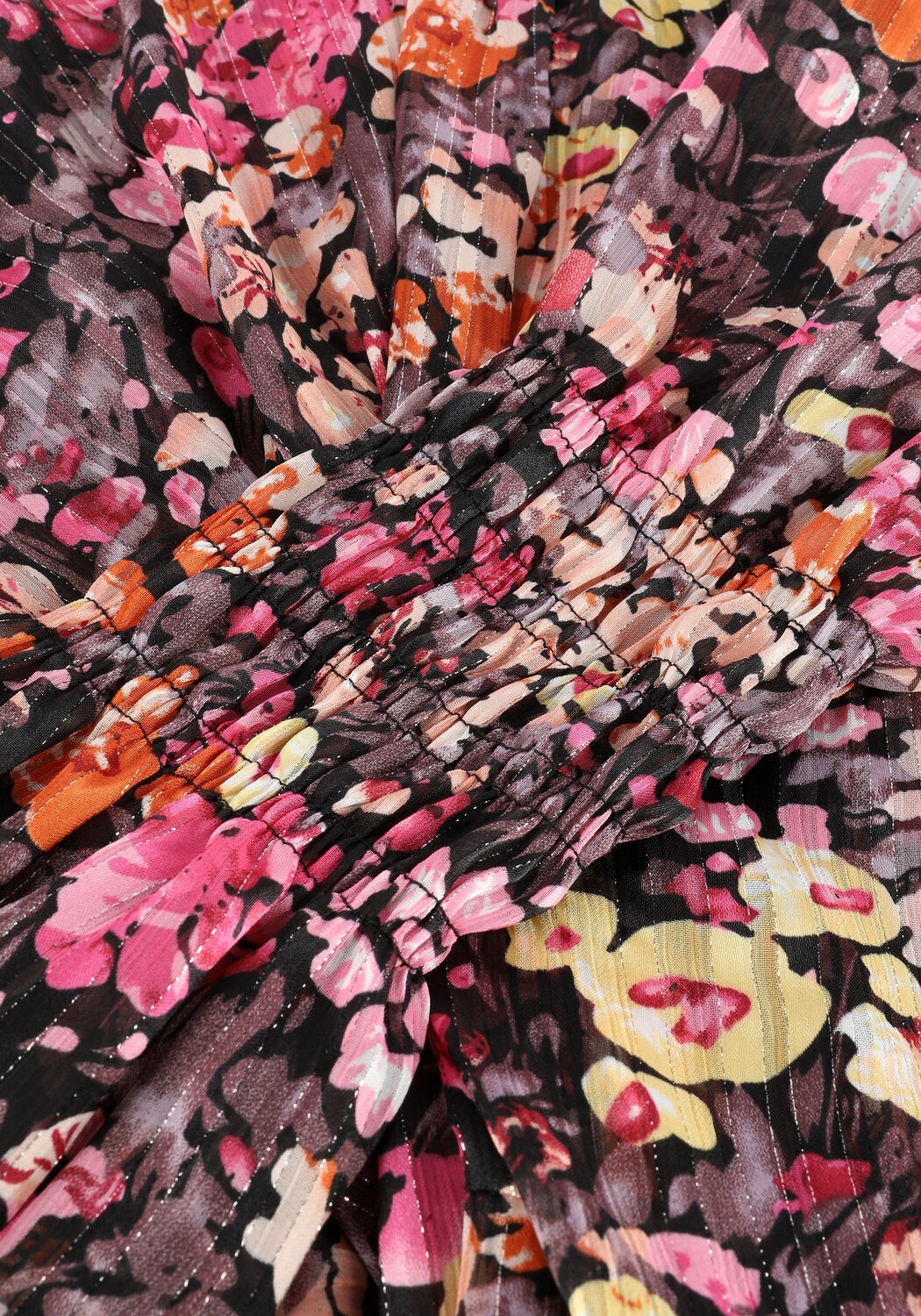 Roze NEO NOIR Mini jurk MANGA FESTIVE FLORAL DRESS - large