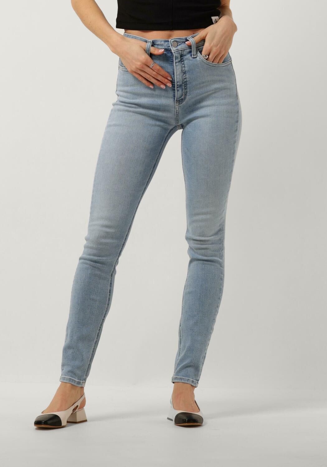 CALVIN KLEIN Dames Jeans High Rise Skinny Blauw