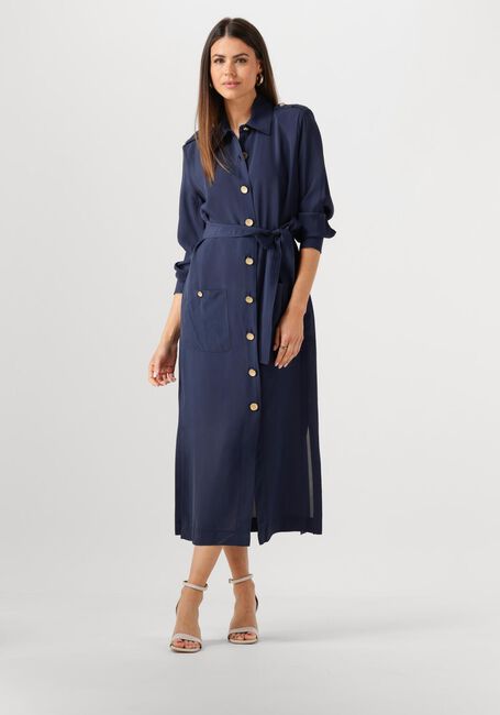 Donkerblauwe ACCESS Midi jurk 53-3328-667 - large