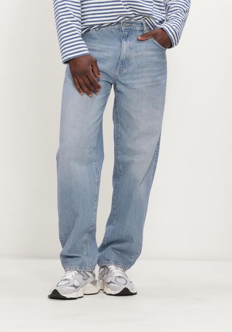 Lichtblauwe WOODBIRD Wide jeans WBLEROY ARCTIC JEANS - large