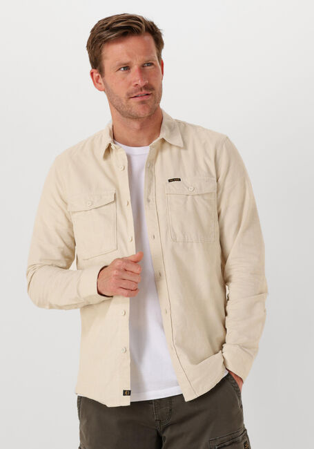 Beige PME LEGEND Casual overhemd CORDUROY SHAVED SQUARE/CASUAL 2 - large