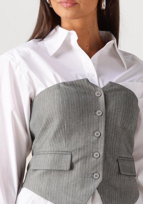 Lichtgrijze REFINED DEPARTMENT Tops & T-shirts STEIJN - large