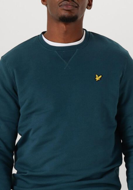 Blauwe LYLE & SCOTT Sweater CREW NECK SWEATSHIRT - large